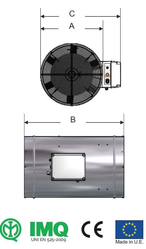 direct fired gas heaters; direct fired natural gas heater; direct gas fired industrial air heaters; direct gas fired air heaters;