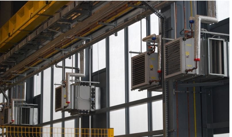 hot water fan heater; hot water air heater; hot water unit heater; industrial unit heaters;
