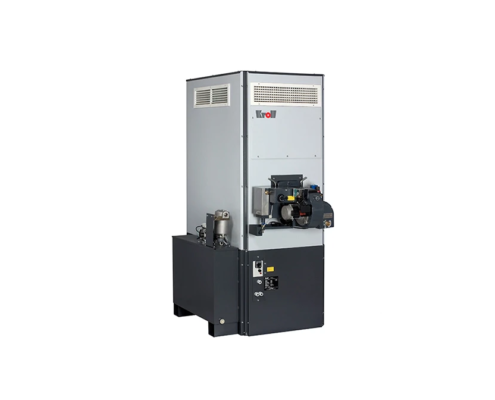 A picture of a waste oil heater or waste oil burner heater from Flexiheat UK for warm air heating