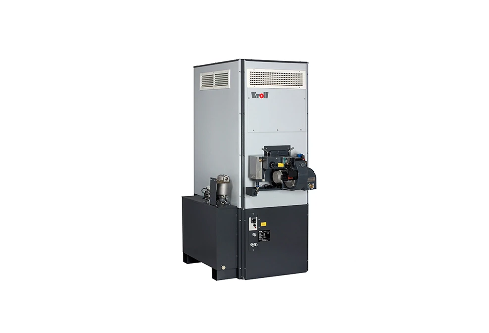 A picture of a waste oil heater or waste oil burner heater from Flexiheat UK for warm air heating