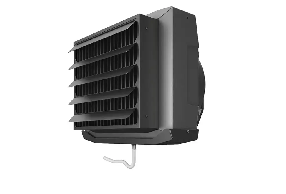 Heating and cooling units, that are used in a HVAC system, for climate control by heating and air conditioning of commercial and industrial buildings. The space heaters side is powered by energy efficiency geothermal, ground source or air to water heat pumps, and the cooling aspect is provided by chillers or reversible heat pumps. This results in an accurate temperature controlled heating and air conditioning system with a seasonal energy efficiency ratio.
