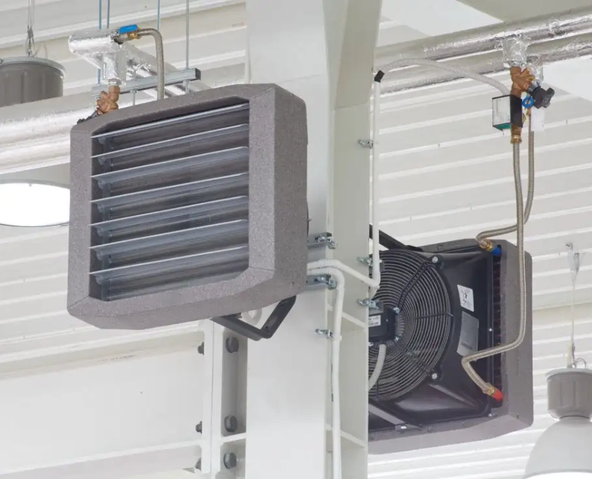 Leo hot water unit heaters EPP plastic cased for space heating Flexiheat UK