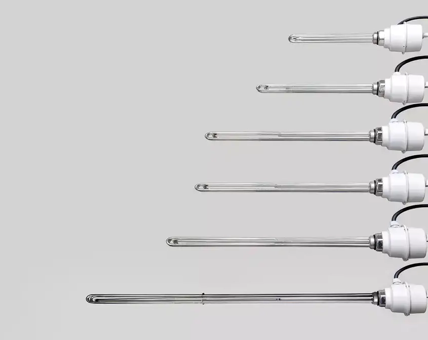 A picture of our immersion heater or heaters for water heating our thermal storage cylinders which can be powered by renewable electricity energy sources to direct heat the hot water storage cylinder or to top up heat from heat pumps