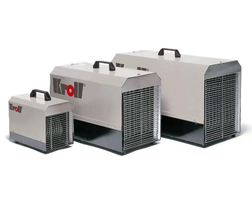 Industrial electric heaters, electric heater industrial or industrial electric blow heaters are air heating systems with high energy-efficiency and a thermostat for energy-saving control from Flexiheat UK.