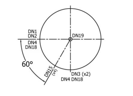 500 Litre buffer vessel tapping data from the top of the vessel or tank Flexiheat UK