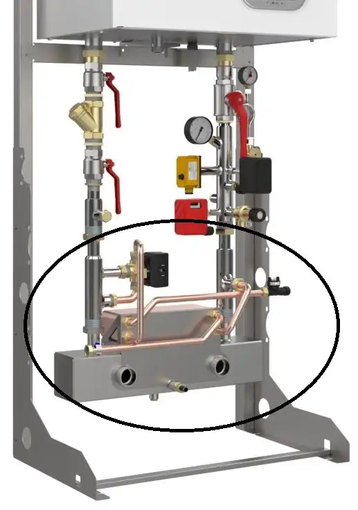 Integral DHW heat exchanger on our commercial combination boilers Flexiheat UK