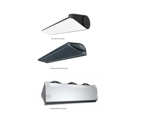 warm air curtains electric; electric air curtain; electric over door heater