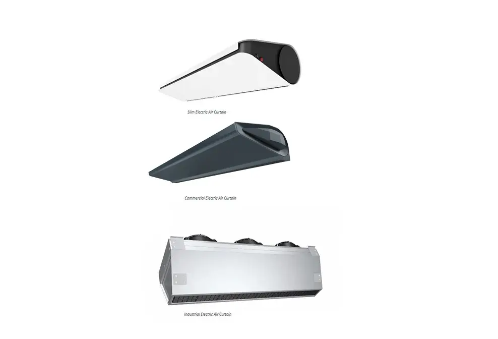 warm air curtains electric; electric air curtain; electric over door heater