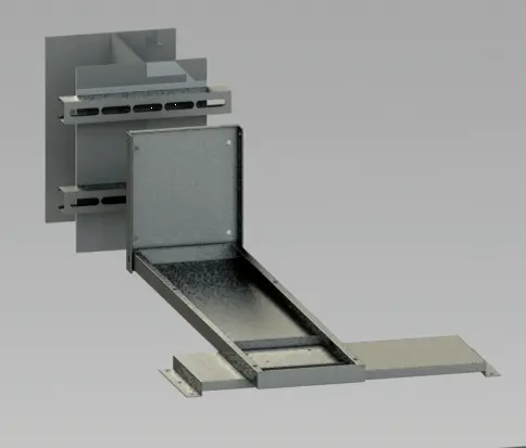 Gas heater unit wall console bracket from Flexiheat UK