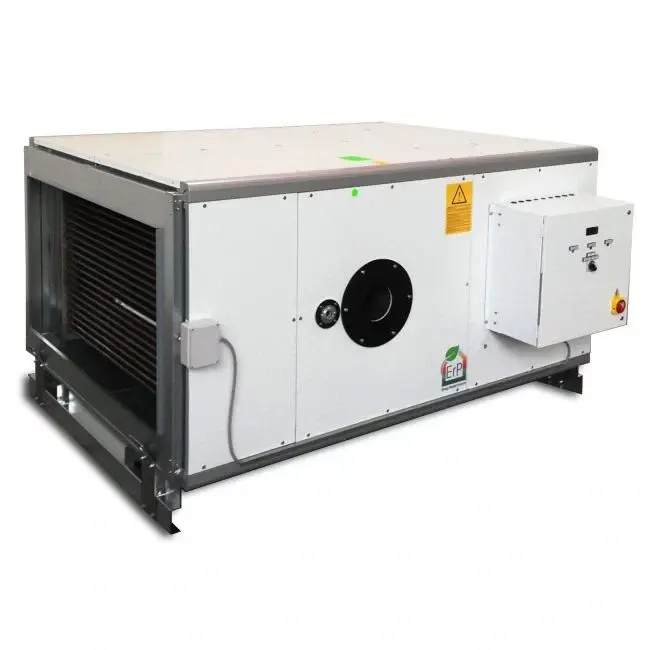 Suspended industrial gas fired warm air heaters from Flexiheat UK