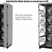 Industrial gas water heaters in natural gas or LPG propane from Flexiheat UK