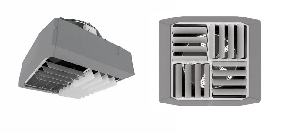 commercial destratification fan range to ensure thermal destratification in heating systems and produce energy savings from flexiheat uk