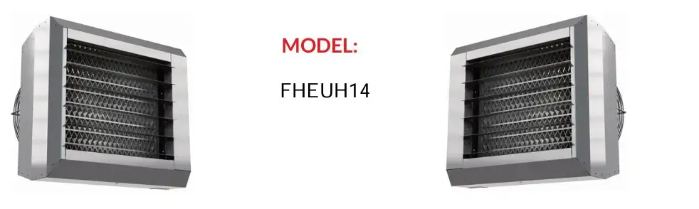 FHEUH14 a 14kw or 7kw heat output electric unit heater from flexiheat uk