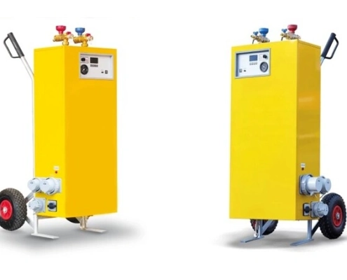 Portable electric boiler range 19kW or 40kW output from flexiheat uk