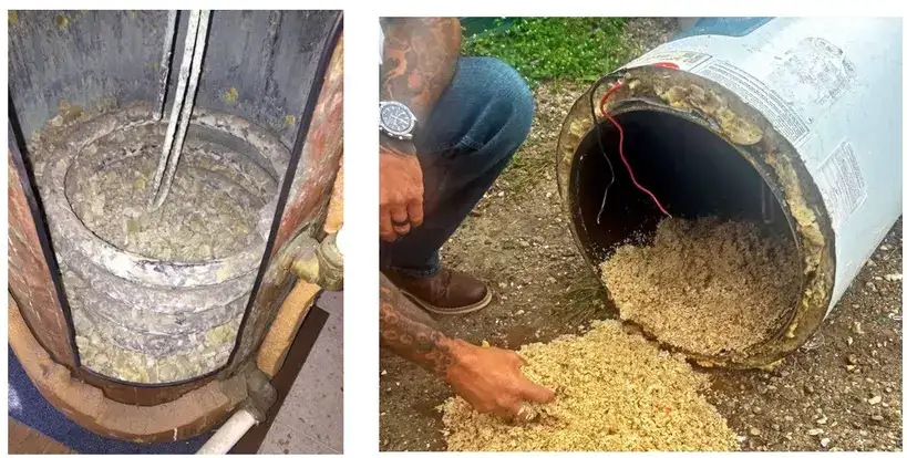sediments and scale build up in water heaters which are bacteria traps and reduce energy efficiency - Flexiheat UK