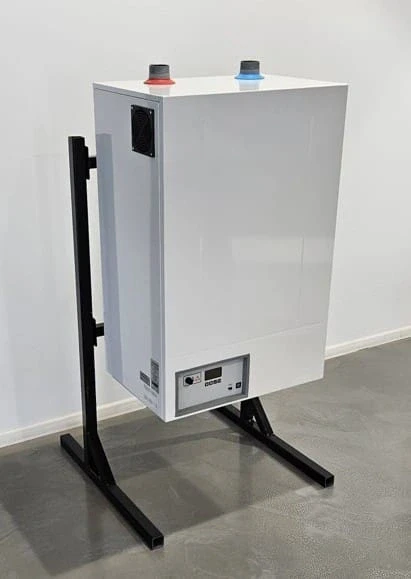 thermo extra wall hung commercial electric boiler on our floor mounting boiler frame kit from flexiheat uk