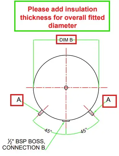 top view detail of our stainless steel water storage tanks from flexiheat uk