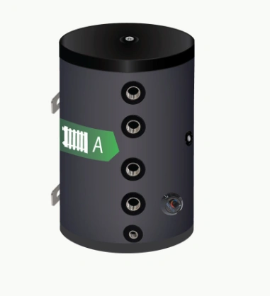 8 connection 50 litre buffer vessel or tank in stainless steel wall or floor mounted by Flexiheat UK