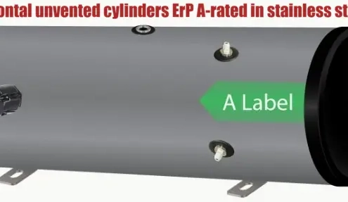 Horizontal unvented cylinders – these indirect hot water storage heaters are ErP A energy-efficient rated and manufactured in stainless steel from 180 to 500 litres from Flexiheat UK