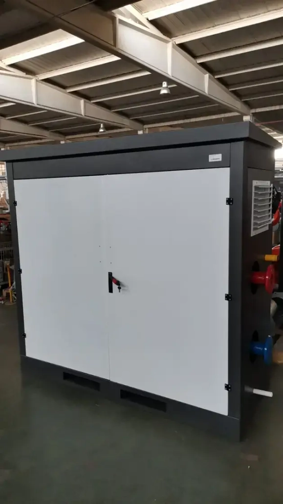 External gas-fired boiler house or mobile boilers which are available in natural gas or LPG from Flexiheat UK