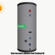 Solar hot water cylinders or solar hot water tanks for use with solar thermal panels, with options of single or twin coil cylinder with boiler or immersion heater backup for renewable energy DHW heating from Flexiheat UK