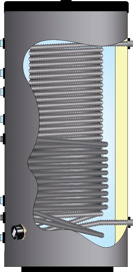 twin coil indirect hot water cylinders for two energy sources – solar, boilers or heat pumps in duplex stainless steel flexiheat uk